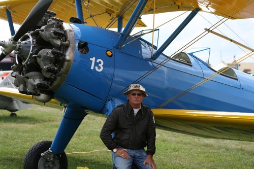 Paul Hankins and his Stearman